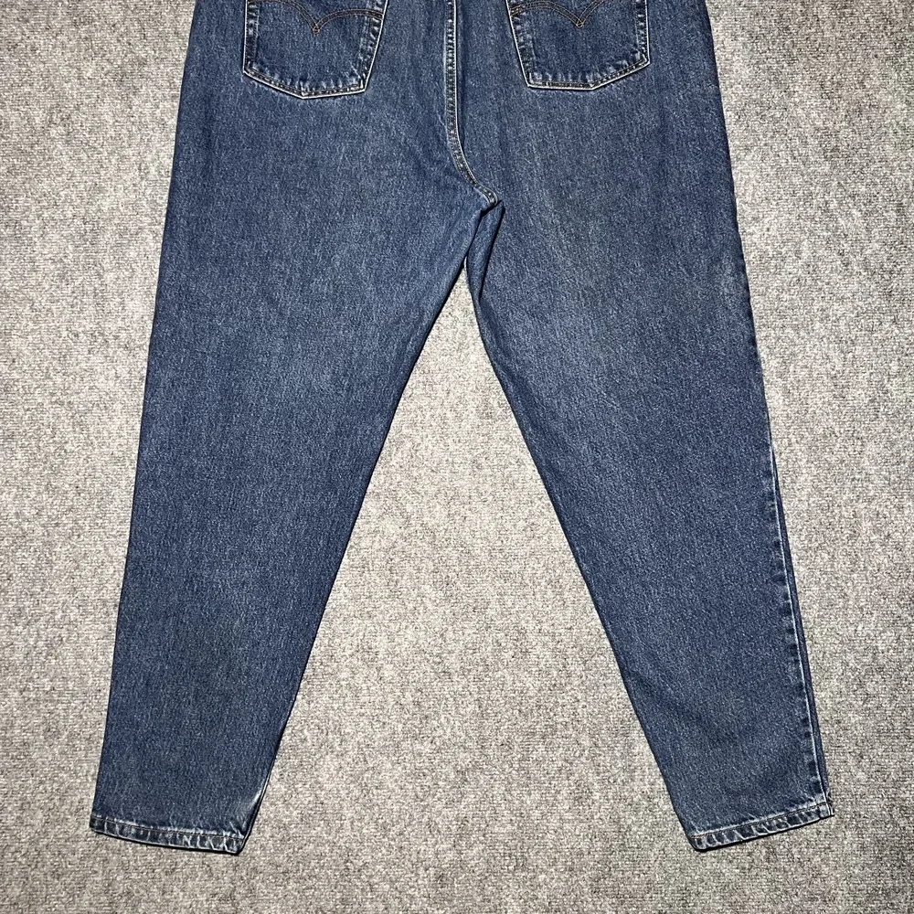 VTG Levis 550 Jeans Womens 22W Relaxed Fit Tapered Leg Made USA 99' Dark Wash‎